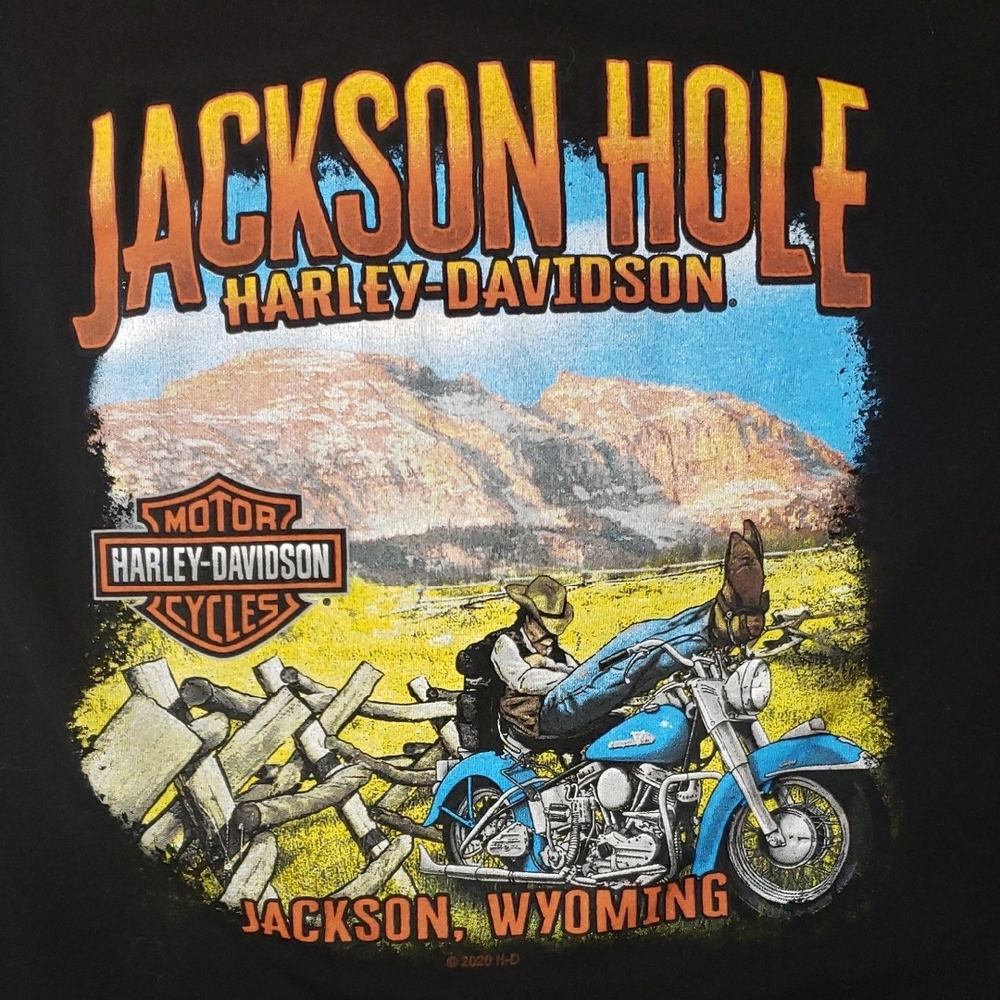 Harley-Davidson | Womans Large, Jackson Hole WY, Grand Tetons, 2020 Graphic
